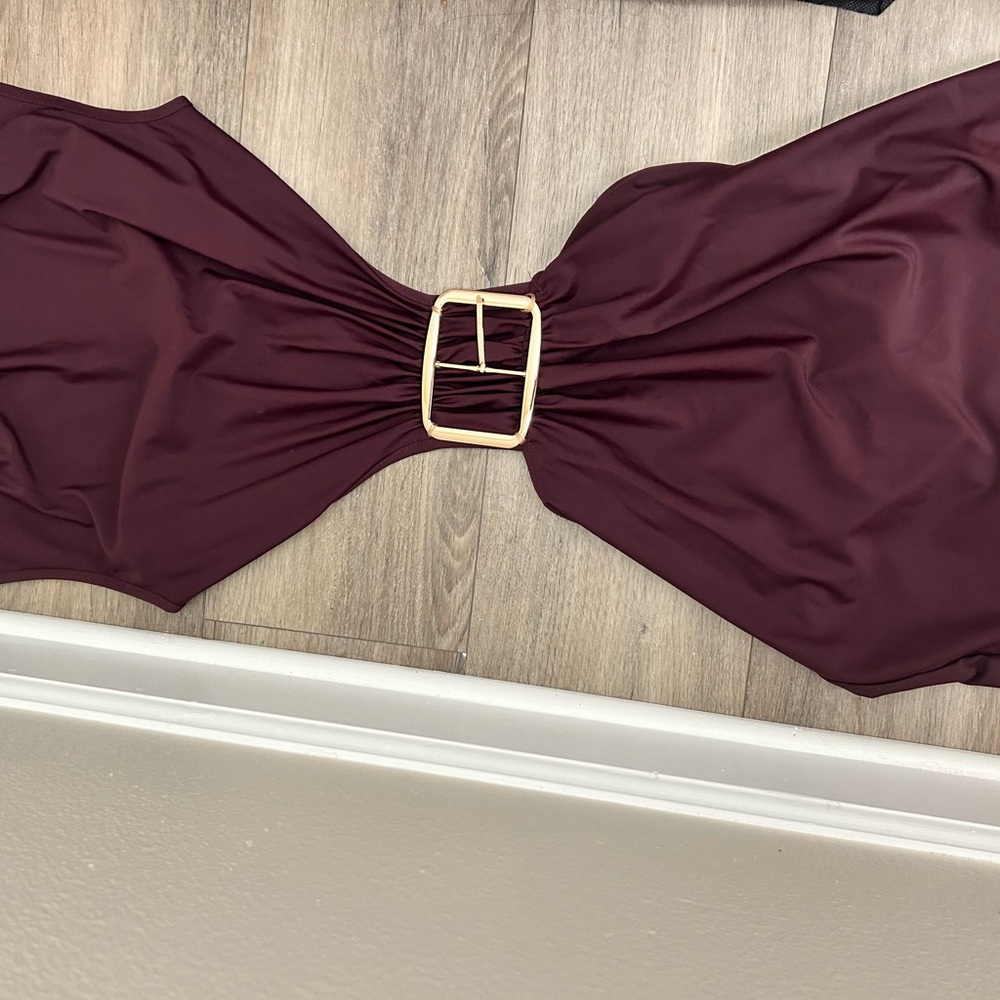 SHEIN Burgundy Backless Dress